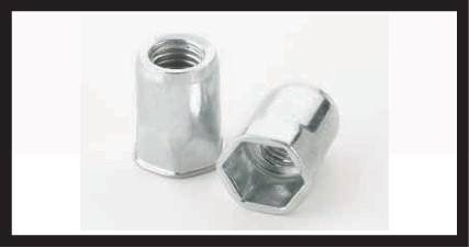 Half Hex Reduced Head Insert Nuts – Miniature Well Nuts for Precision Sealing and Anchoring – Soft Rubber Body, Brass Half Nut, M4-M6 Threads, Flush Reduced Head for Electronics, Lighting and Decorative Trim